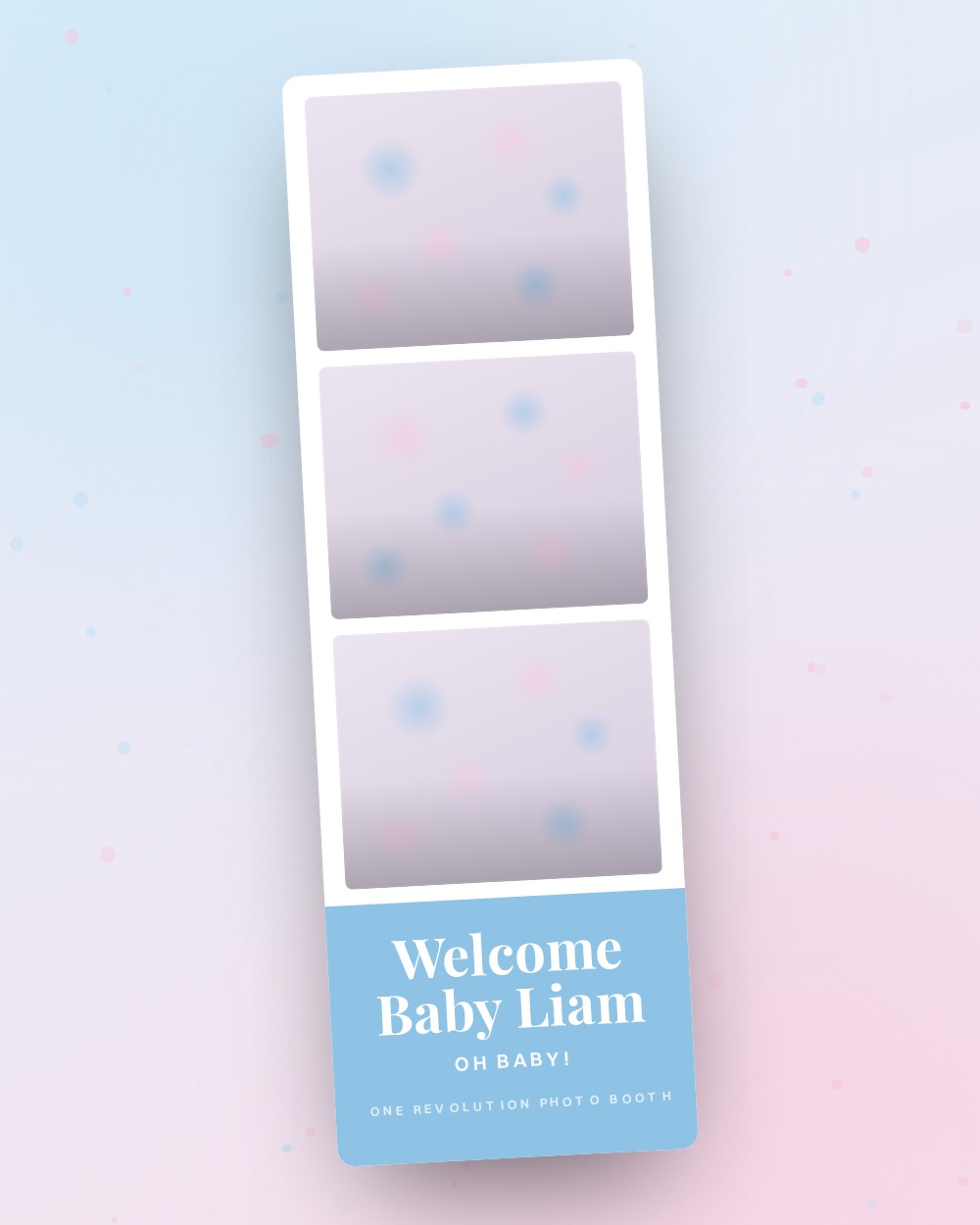 Baby Shower photo booth template