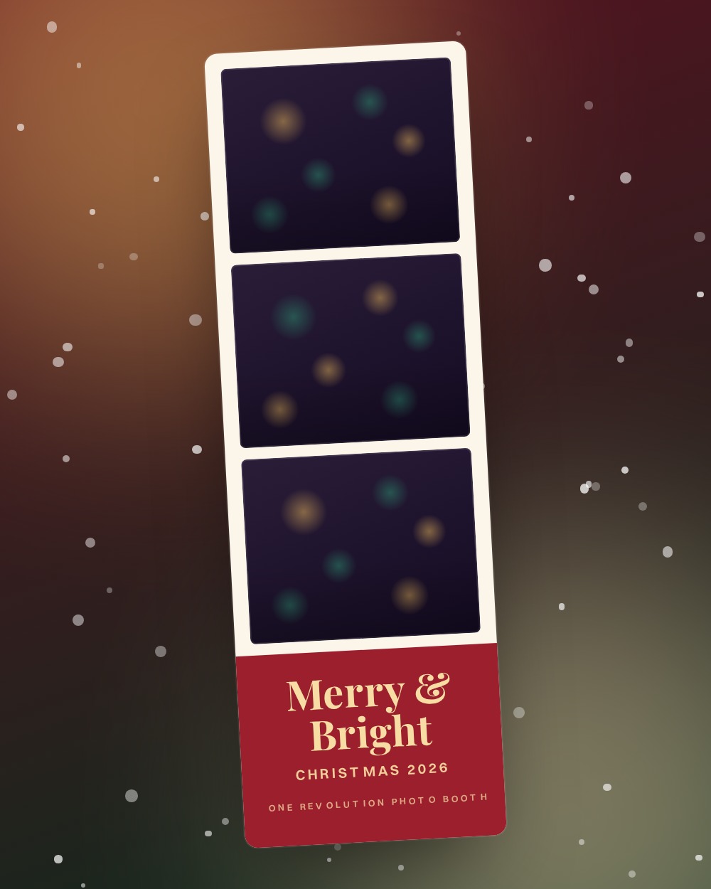 Christmas photo booth template