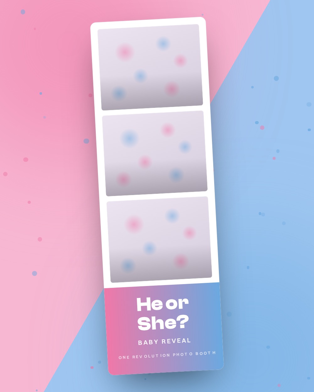 Gender Reveal photo booth template