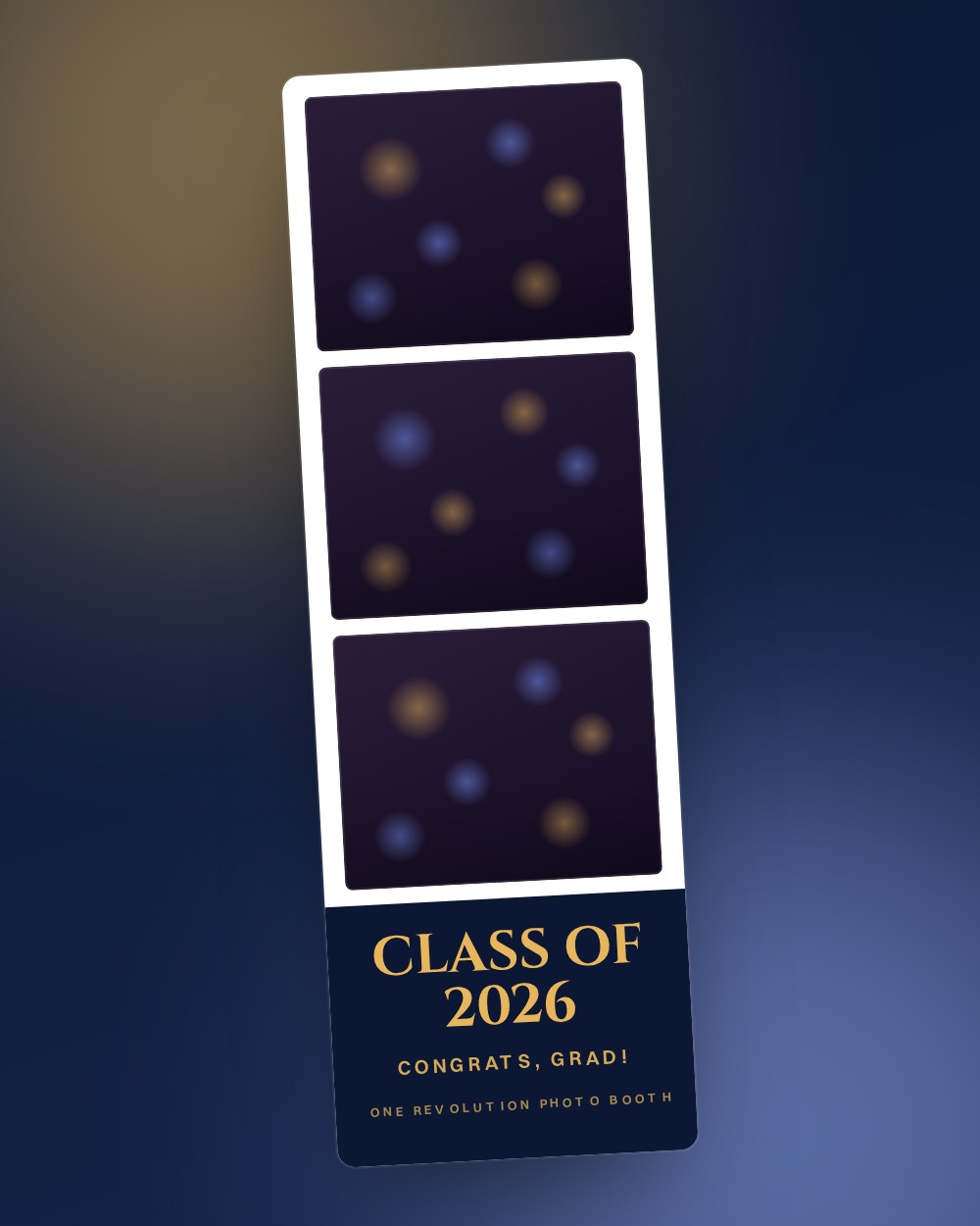Graduation photo booth template