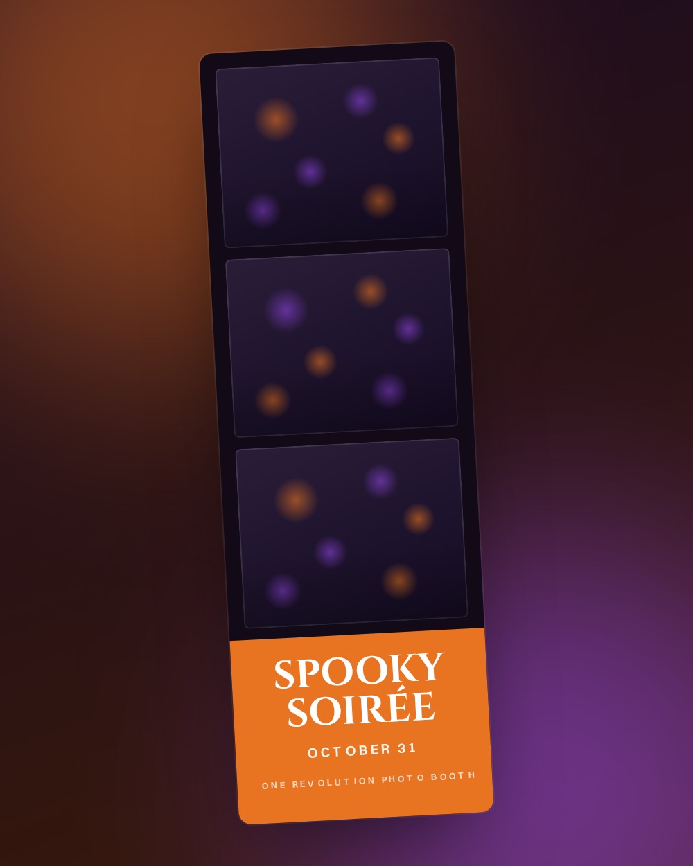 Halloween photo booth template