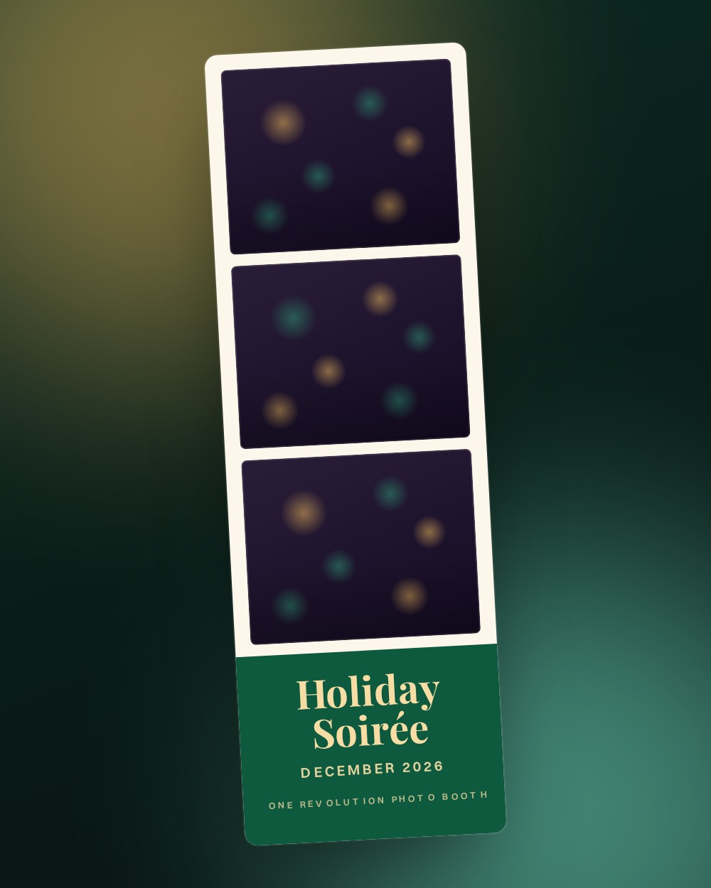 Holiday Party photo booth template