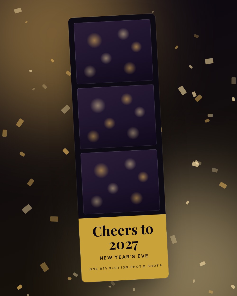 New Year's Eve photo booth template